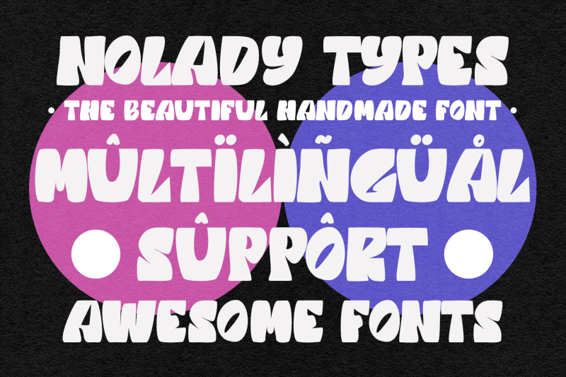 nolady-handmade-display-font