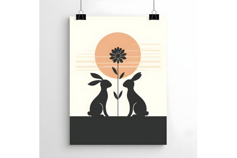 minimalist-couple-bunny