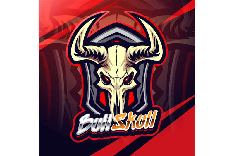 bull-skull-esport-mascot-logo-design