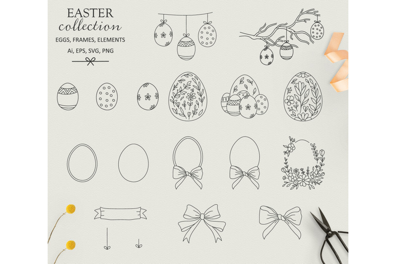 easter-spring-illustration-amp-pattern-set