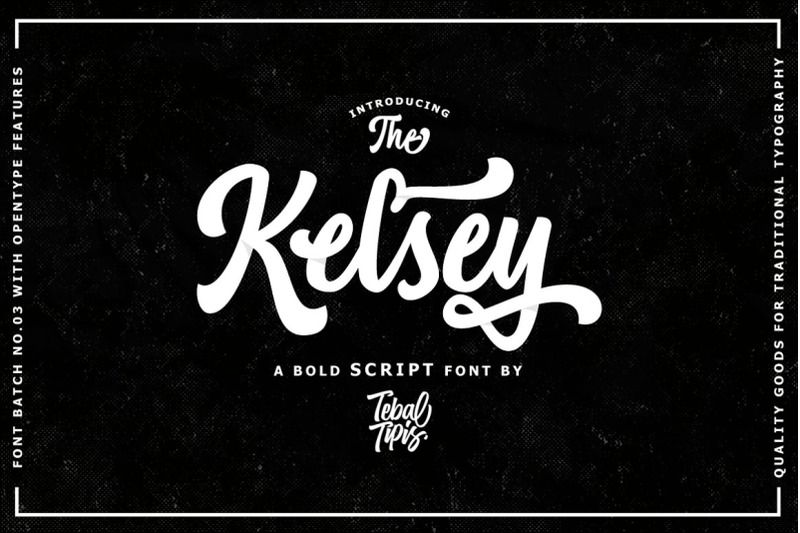 kelsey-bold-script-logotype