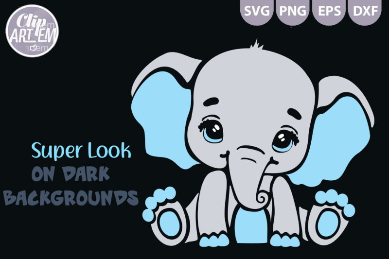 baby-boy-elephant-blue-ears-and-tummy-cutting-svg-dxf-eps-vector