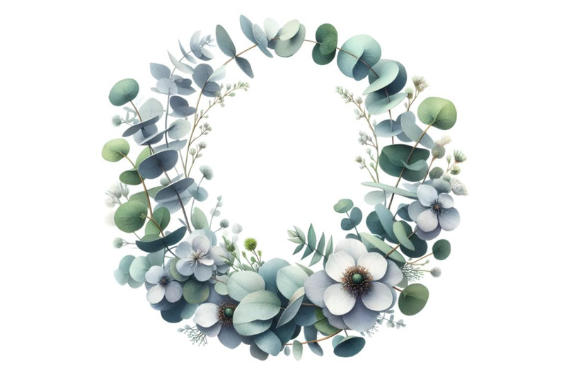 watercolor-vector-round-wreath