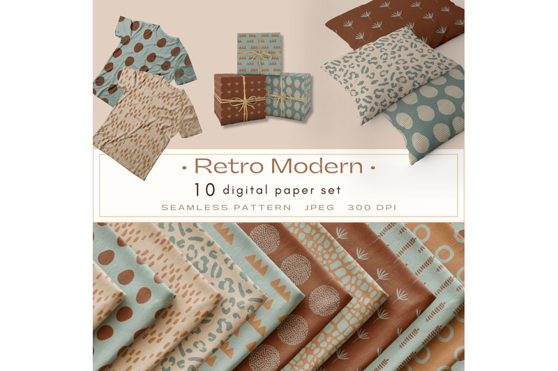 retro-boho-digital-paper-pack-retro-digital-paper-set-seamless-textu