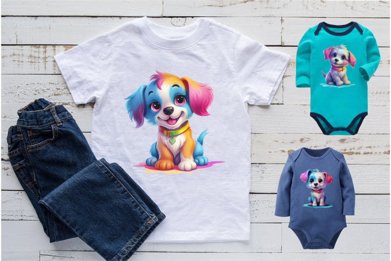 cute-rainbow-dogs-03-tshirt-sticker