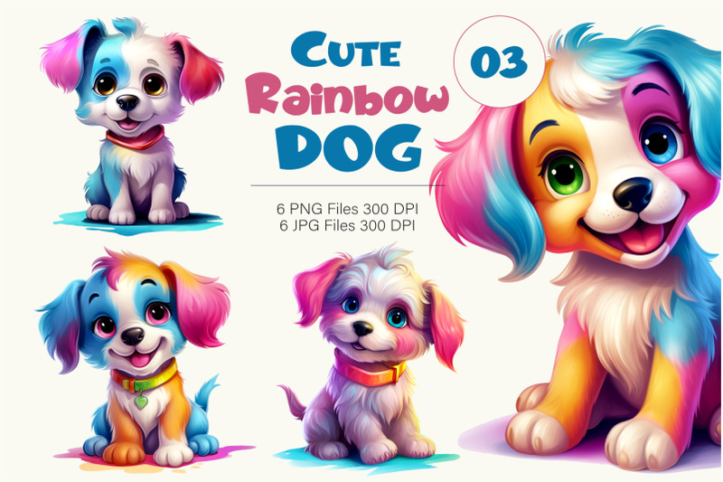 cute-rainbow-dogs-03-tshirt-sticker