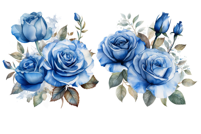blue-roses-flower-clip-art-watercolour