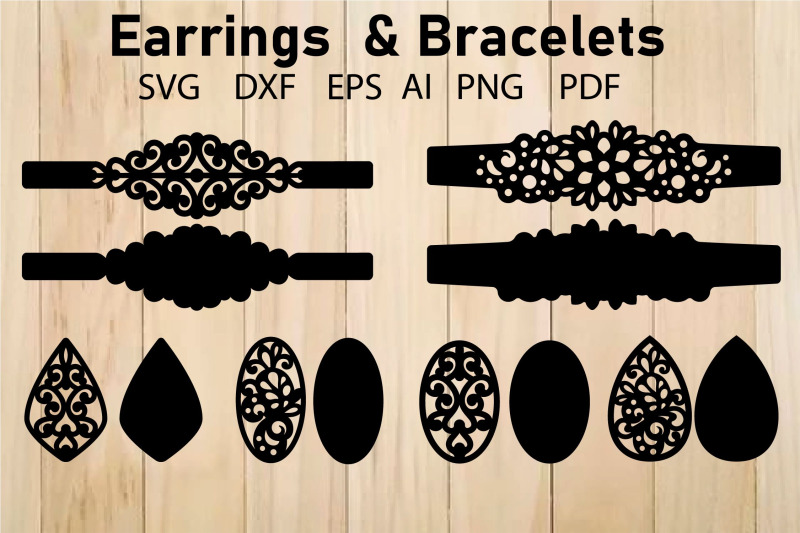earrings-bracelets-pattern-svg-cut-file-jewelry-template