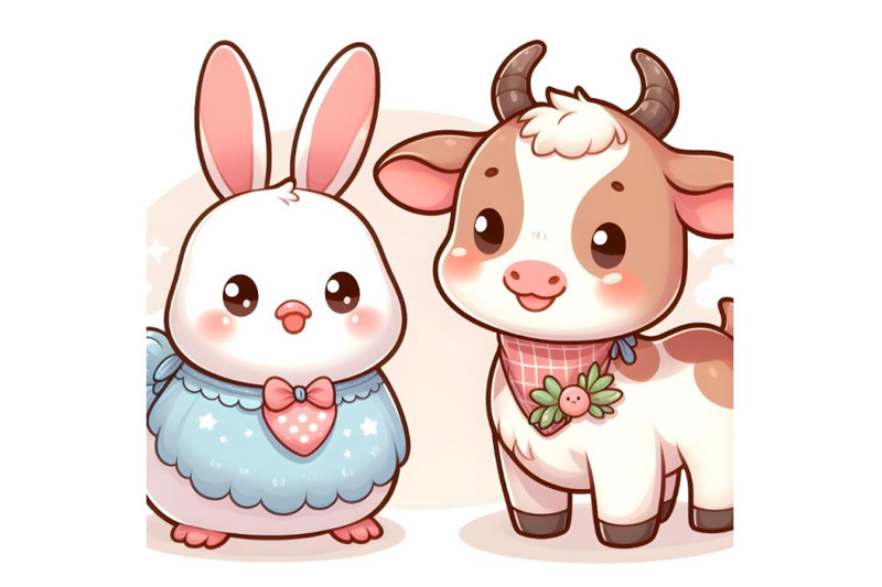 cute-cartoon-two-adorable-farm