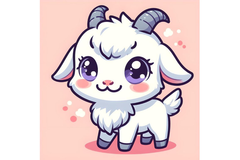 cute-white-goat-cartoon