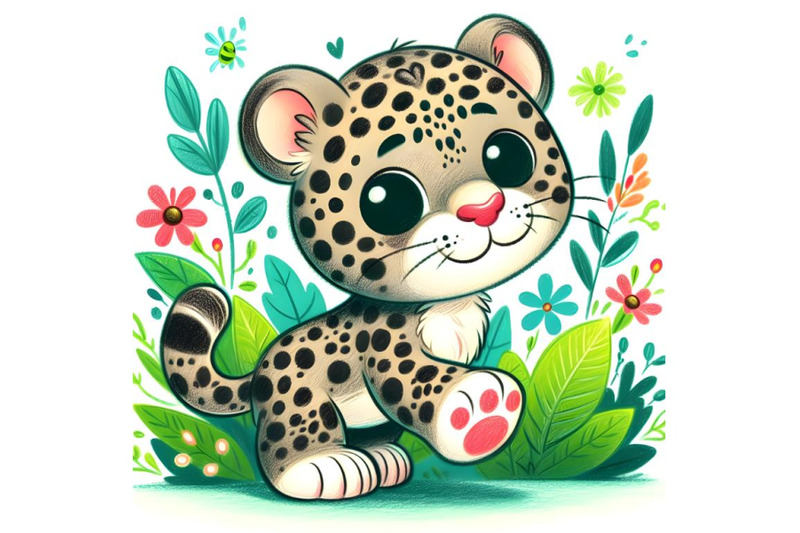 cartoon-leopard-walking