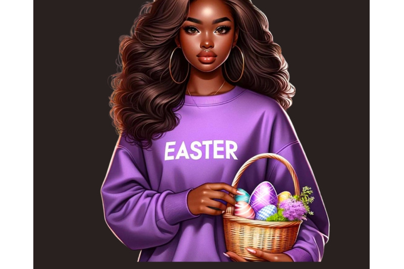 black-girl-easter-clip-art-spring-sublimation-png