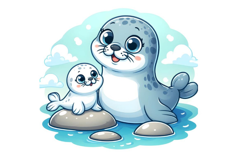 mother-and-baby-seal