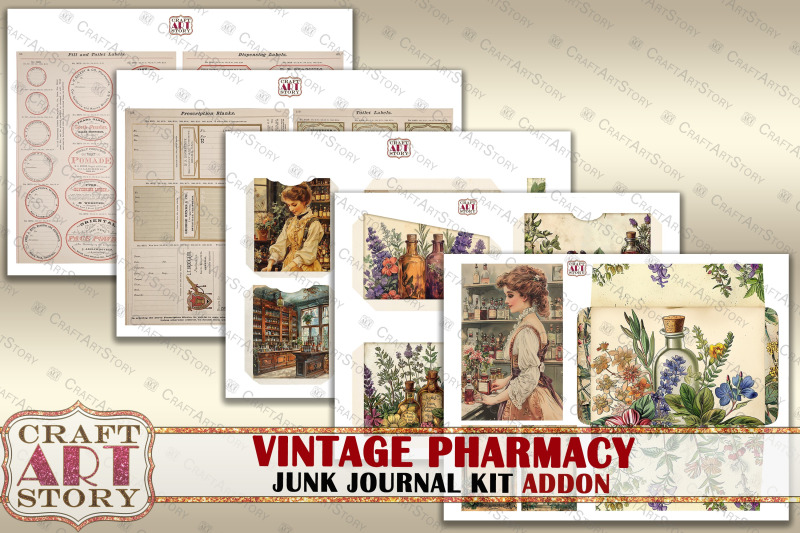 vintage-pharmacy-junk-journal-pages-addon-apothecary