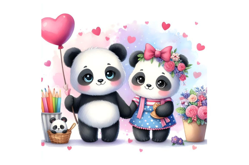 cute-panda-couple