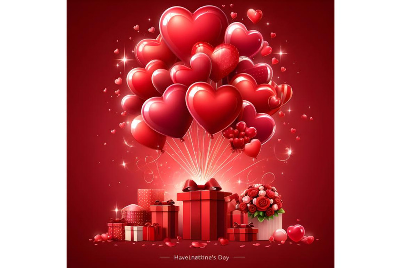 day-heart-balloons-on-red