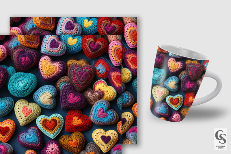 granny-crochet-hearts-digital-papers