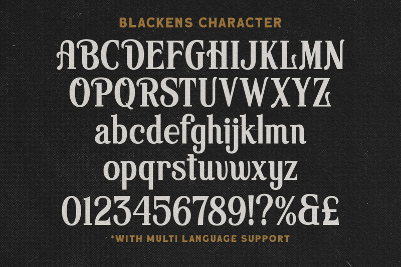 blackens-display-font
