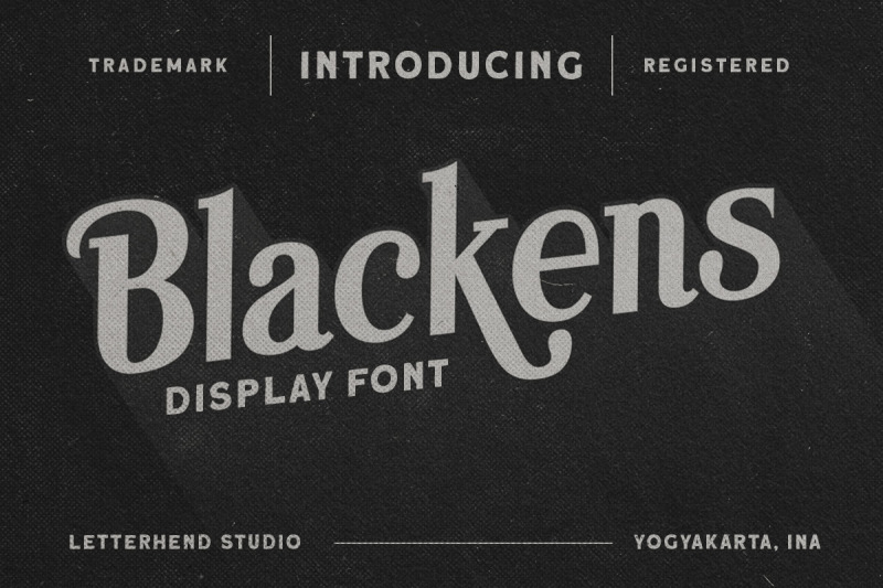 blackens-display-font