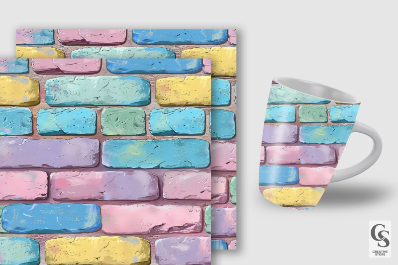 pastel-brick-wall-seamless-patterns