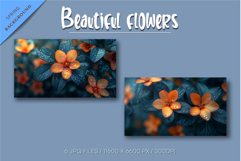 beautiful-orange-flowers-background-wallpaper