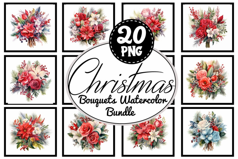 christmas-bouquets-watercolor