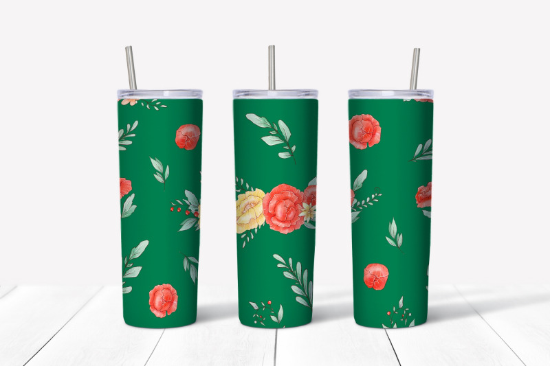 fox-sublimation-design-skinny-tumbler-wrap-design