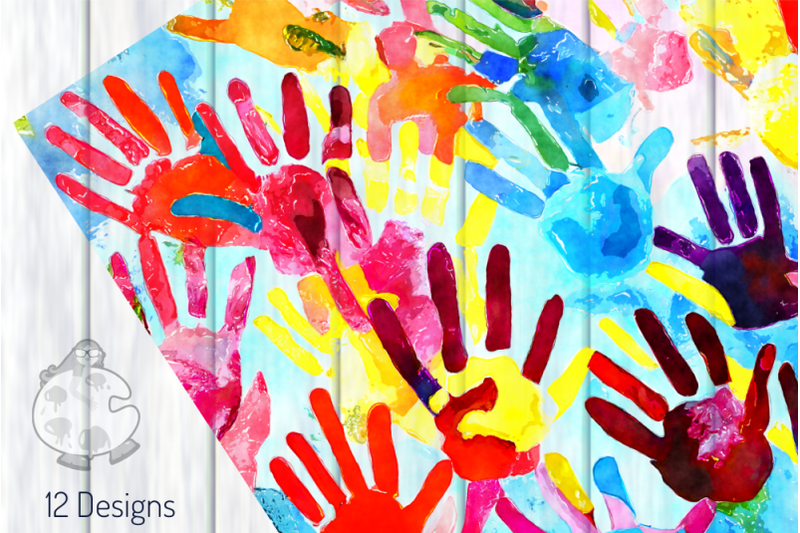 handprints-kids-activity-scrapbook-backgrounds