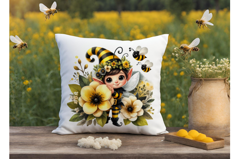 cute-bee-elves-clipart