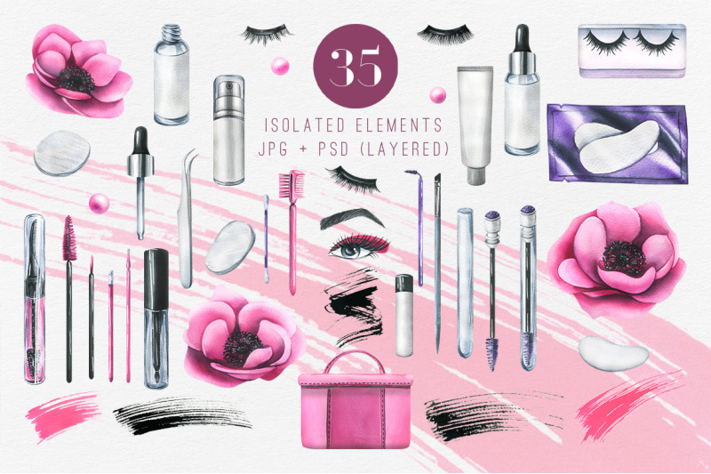 eye-cosmetics-watercolor-clipart