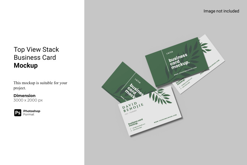 top-view-stack-business-card-mockup