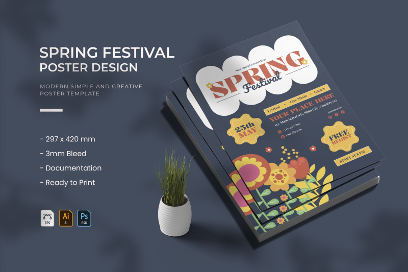 spring-festival-poster-template