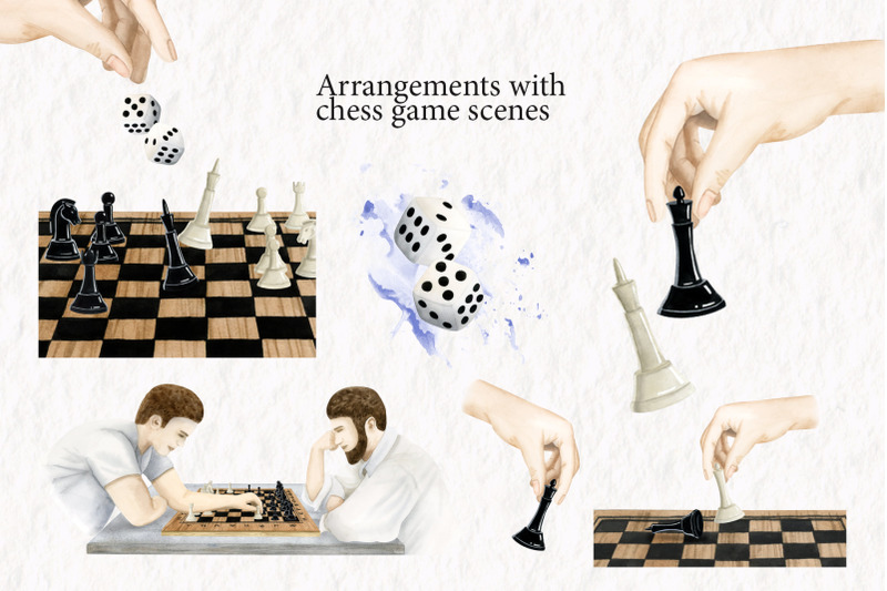 chess-checkers-backgammon-watercolor-clipart