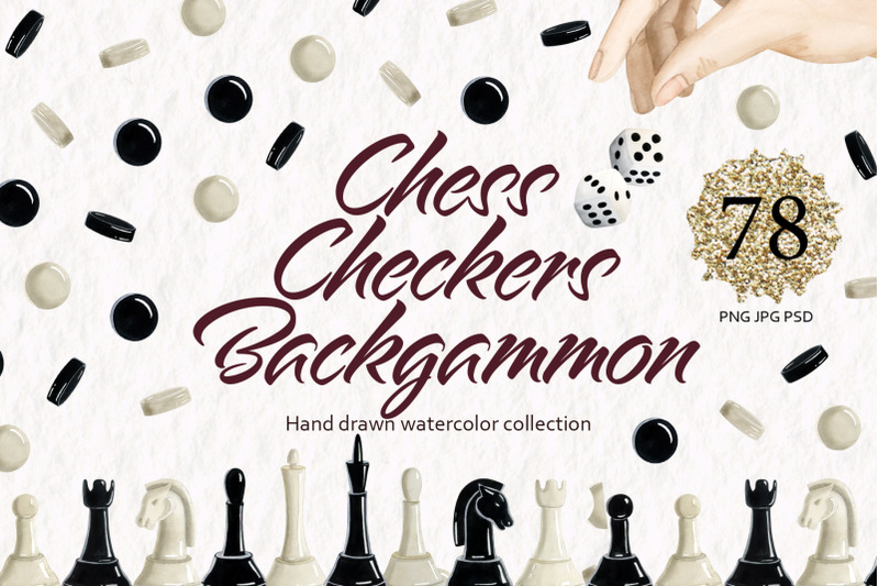 chess-checkers-backgammon-watercolor-clipart