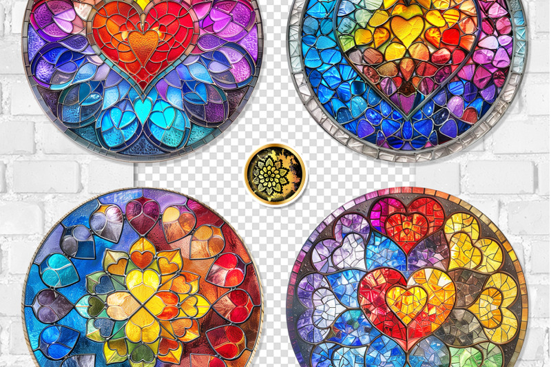 24-rainbow-heart-stained-glass-png