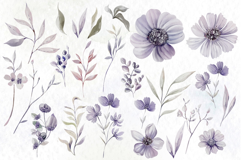 watercolor-purple-flowers