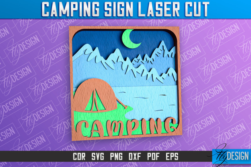 camping-sign-laser-cut-3d-sign-laser-cut-design-cnc-files