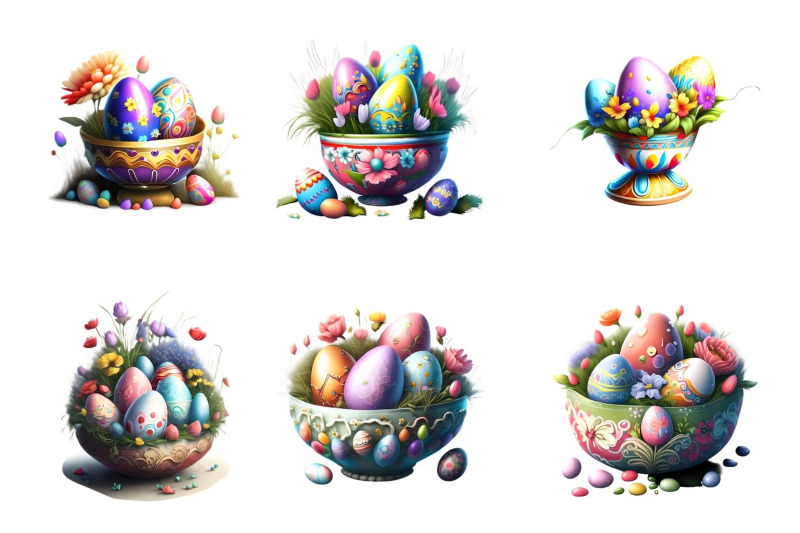 14-easter-eggs-in-bowls-png-clipart