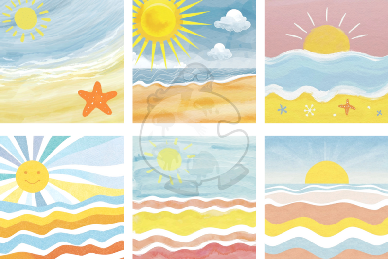 beach-watercolor-sunny-backdrop-scenes