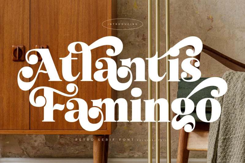 atlantis-famingo-retro-serif-font
