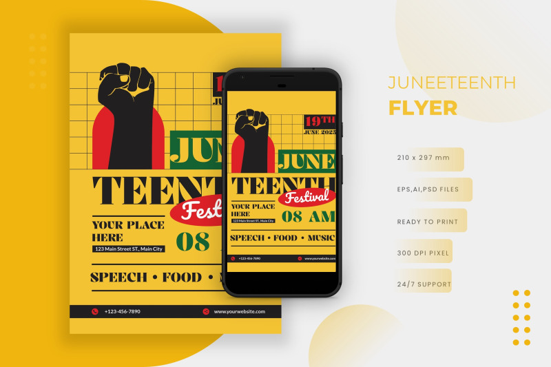 juneteenth-flyer-template
