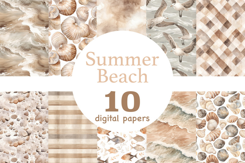 summer-beach-digital-papers-ocean-seamless-pattern