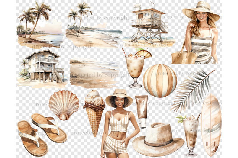 summer-beach-clipart-bundle-vacation-graphics-set