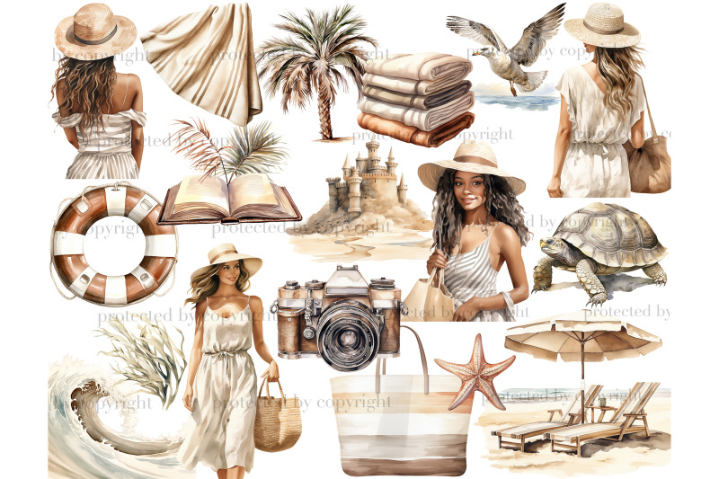 summer-beach-clipart-bundle-vacation-graphics-set