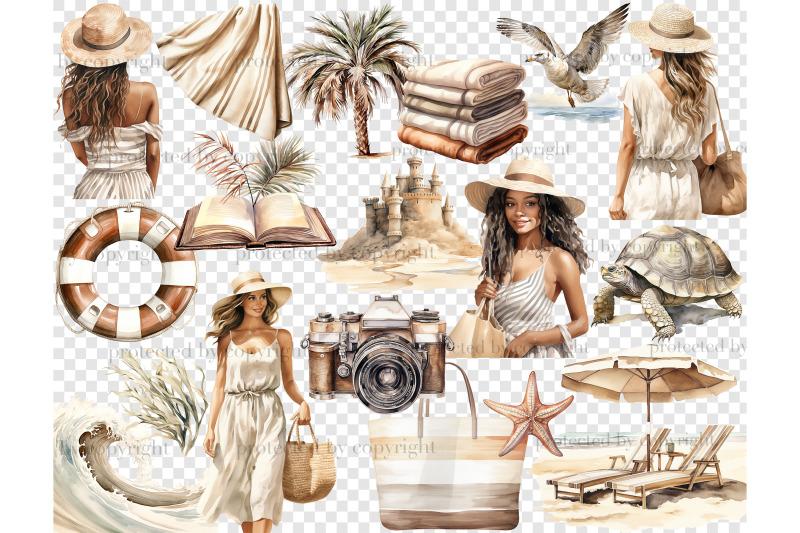 summer-beach-clipart-bundle-vacation-graphics-set