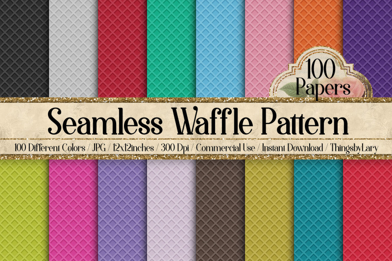 100-seamless-waffle-pattern-digital-papers
