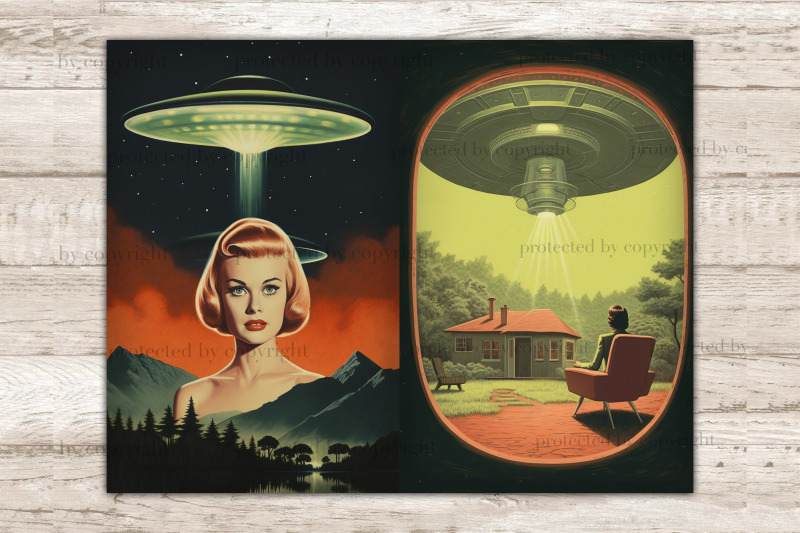 ufo-junk-journal-pages-space-digital-download