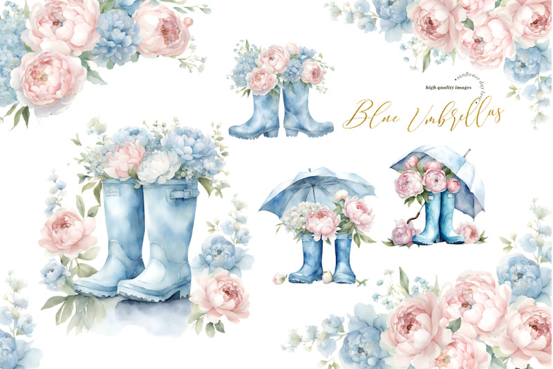 blue-rainy-boots-umbrella-clipart-blue-flowers-boots-clipart
