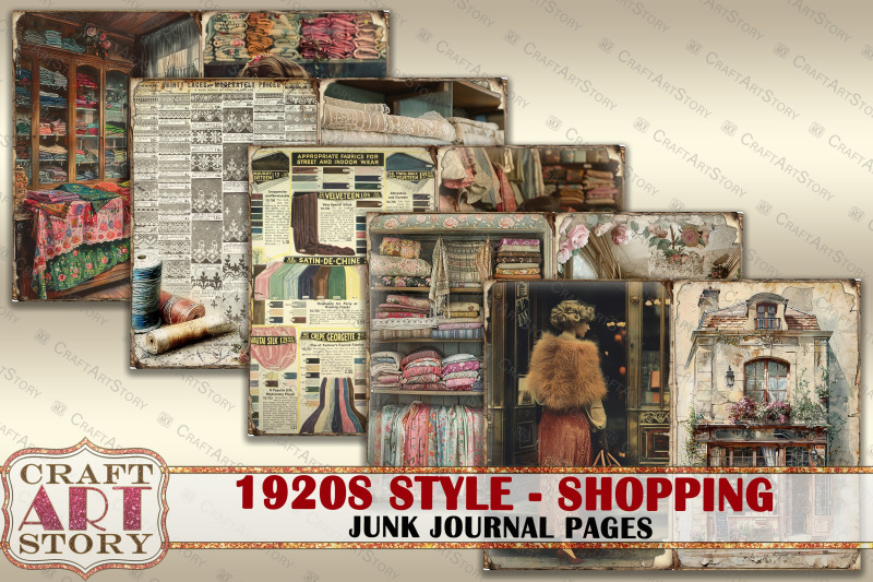 vintage-fashion-junk-journal-kit-1920s-style-sewing-shopping