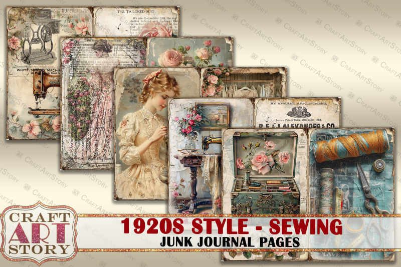 vintage-fashion-junk-journal-kit-1920s-style-sewing